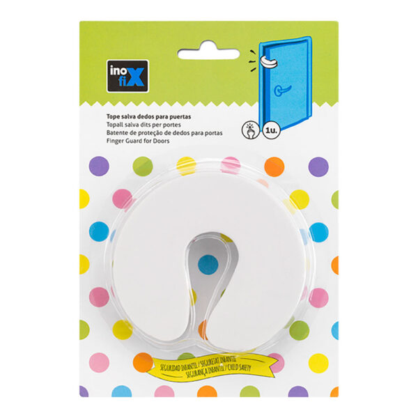 TOPE SALVA DEDOS PARA PUERTAS BLANCO 5200-2-001 (BLISTER) INOFIX