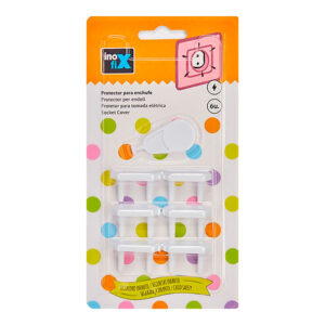 PROTECTOR PARA ENCHUFE BLANCO 5401-2-000 (BLISTER 6 unid.) INOFIX