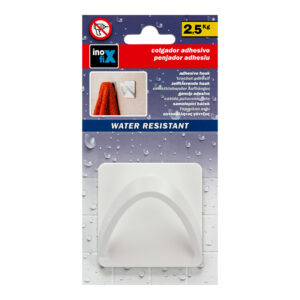COLGADOR RESISTENTE AL AGUA MODELO CINTA BLANCO 2190-2-000 (BLISTER) INOFIX