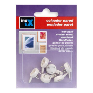 COLGADOR PARA CUADROS. BLANCO 3001-2-000 (BLISTER 6 unid.) INOFIX
