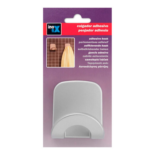 COLGADOR ADHESIVO ARCO CROMO 2086-8-000 (BLISTER) INOFIX