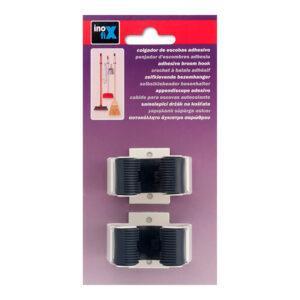 COLGADOR ESCOBAS ADHESIVO BLANCO 2055-2-000 (BLISTER 2 unid.) INOFIX