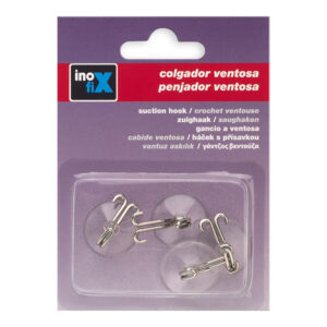 COLGADOR VENTOSA Ø22mm CROMADO1 216-1-000 (BLISTER 4 unid.) INOFIX