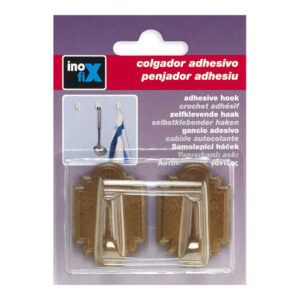 COLGADOR ADHESIVO MADERA 2061-8-000 (BLISTER 2 unid.) INOFIX