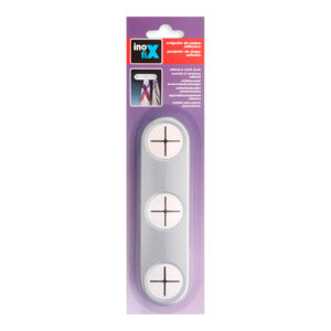 COLGADOR PAÑOS COCINA ADHESIVO CROMO MATE 2083-7-000 (BLISTER) INOFIX