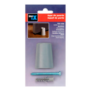 TOPE DE PUERTA ALTO CAUCHO GRIS (BLISTER) INOFIX