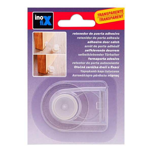 TOPE Y RETENEDOR PINZA ADHESIVOS TRANSPARENTE (BLISTER) INOFIX