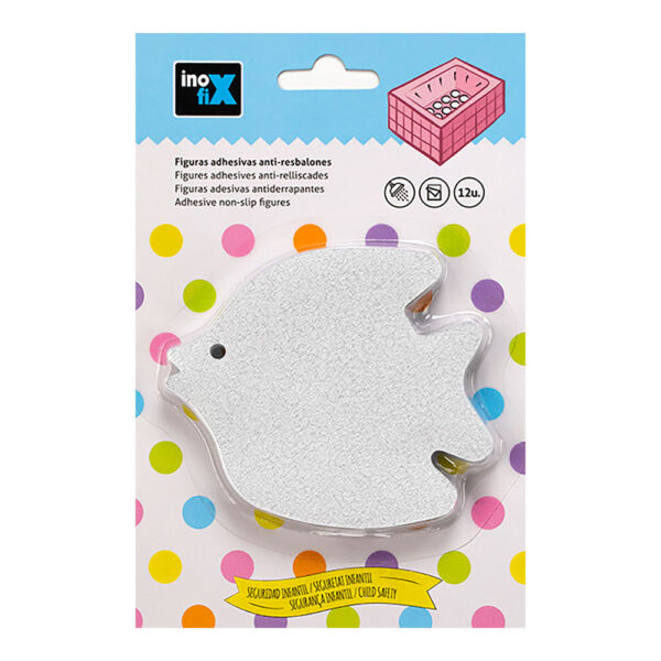 FIGURAS ADHESIVAS ANTI-RESBALONES FORMA PEZ 5302-0 (BLISTER 12 unid.) INOFIX