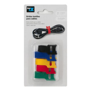 BRIDAS TEXTILES PARA CABLES SURTIDO INOFIX COLORES / MODELOS SURTIDOS