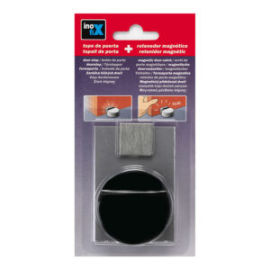 TOPE ADHESIVO Y RETENEDOR MAGNÉTICO NEGRO MATE 2037-8 INOFIX
