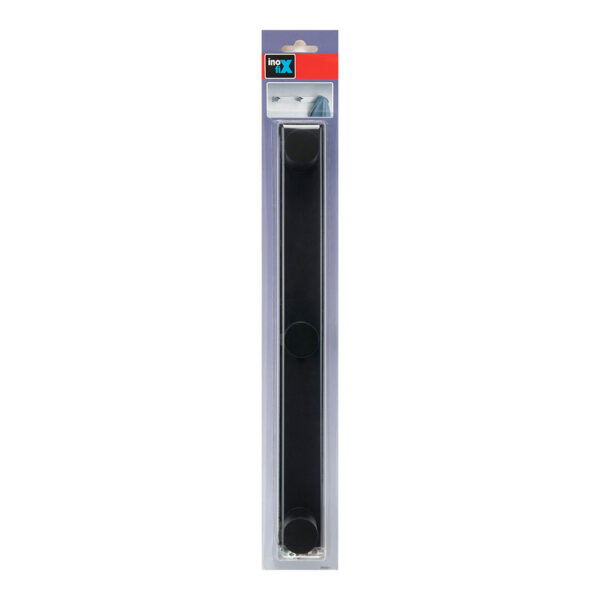 COLGADOR CILÍNDRICO TRIPLE NEGRO MATE 3089-3 INOFIX