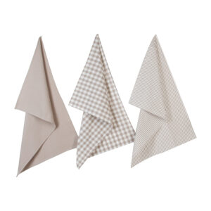 PACK 3 TRAPOS DE COCINA ALGODÓN 45x70cm  COLORES / MODELOS SURTIDOS