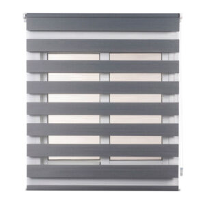 ESTOR ENROLLABLE CLIP&FIX NOCHE&DIA PLATA 150x180cm  CINTACOR - STORPLANET