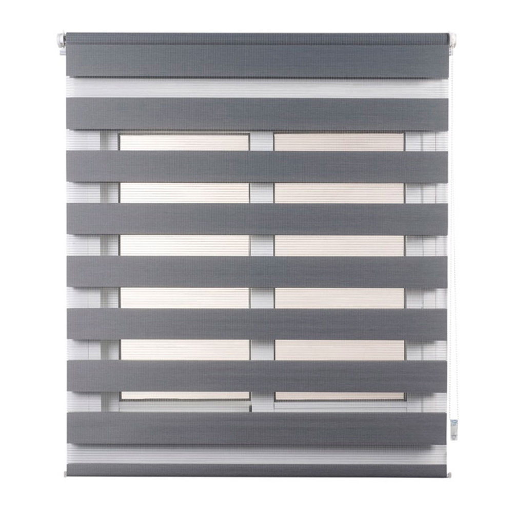 ESTOR ENROLLABLE CLIP&FIX NOCHE&DIA PLATA 150x180cm CINTACOR - STORPLANET