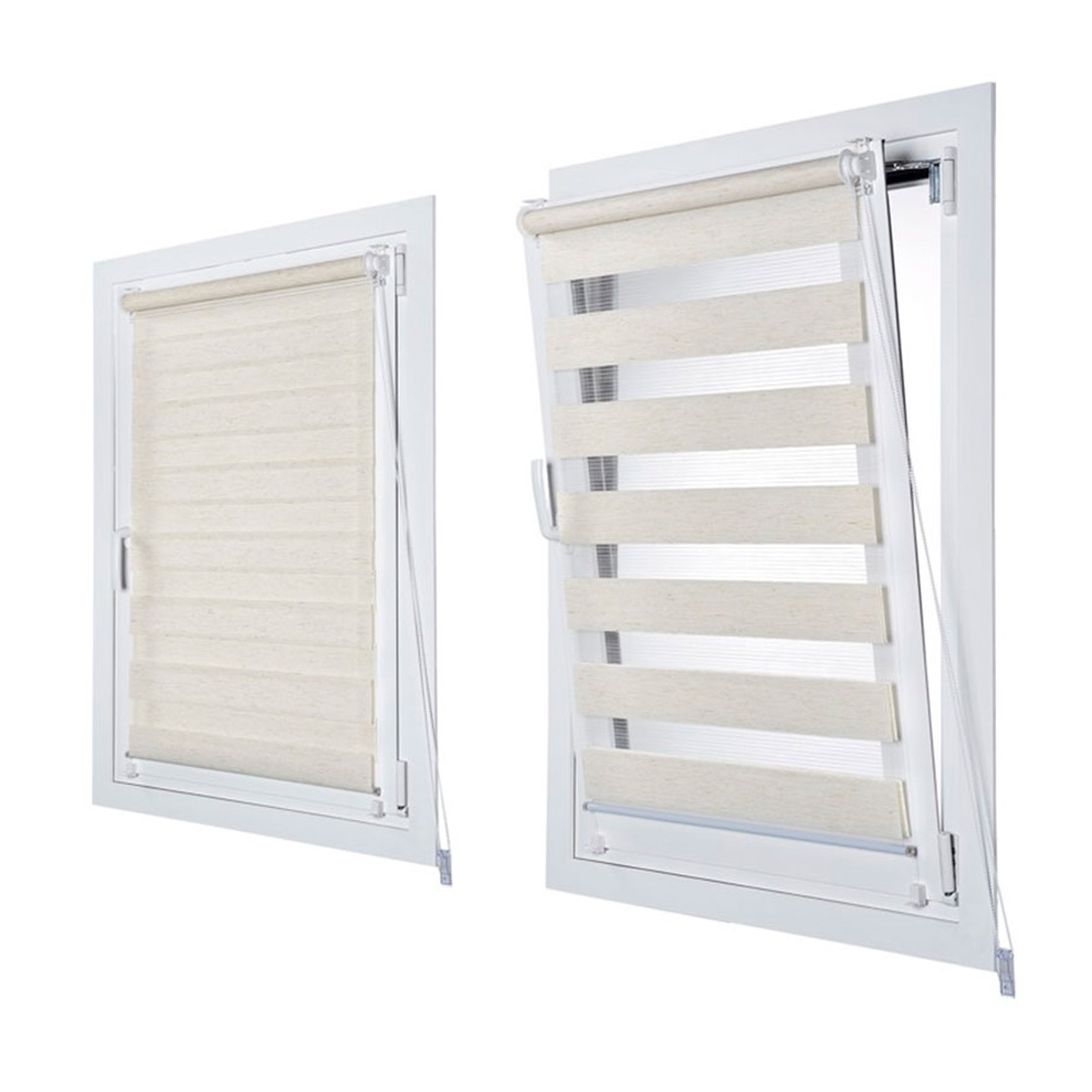 ESTOR ENROLLABLE CLIP&FIX NOCHE&DIA LINO 150x180cm CINTACOR - STORPLANET - Imagen 2