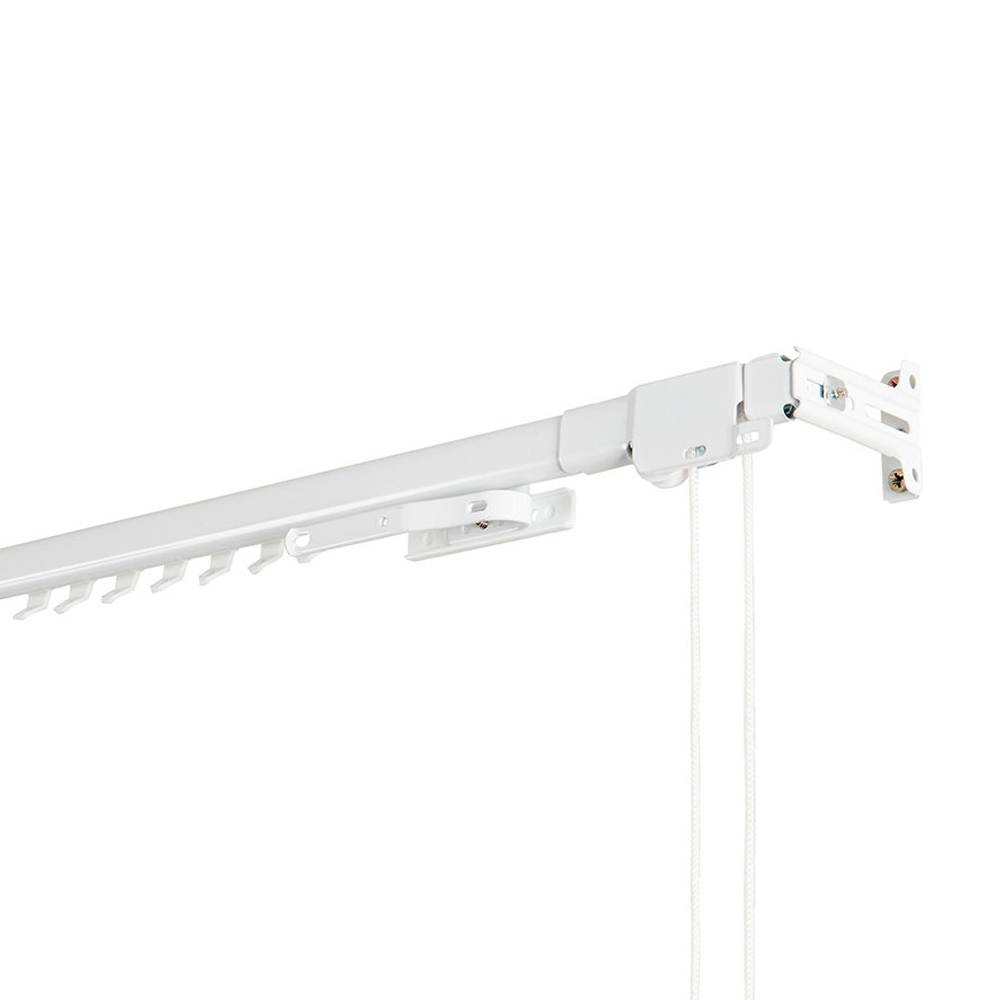 RIEL REFORZADO EXTENSIBLE 160-300cm BLANCO CINTACOR - STORPLANET