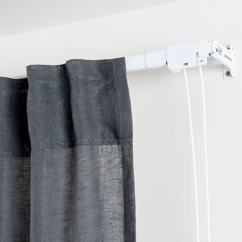 RIEL REFORZADO EXTENSIBLE 160-300cm BLANCO CINTACOR - STORPLANET - Imagen 3