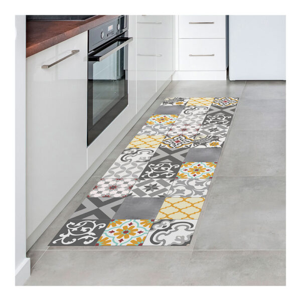 ALFOMBRA VINILICA CROMA PATCH GRIS-AMBAR 60x200cm CINTACOR - STORPLANET - Imagen 2
