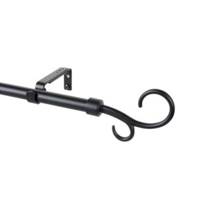 KIT METAL 19mm DOBLE BÁCULO NEGRO 160-300cm CINTACOR - STORPLANET