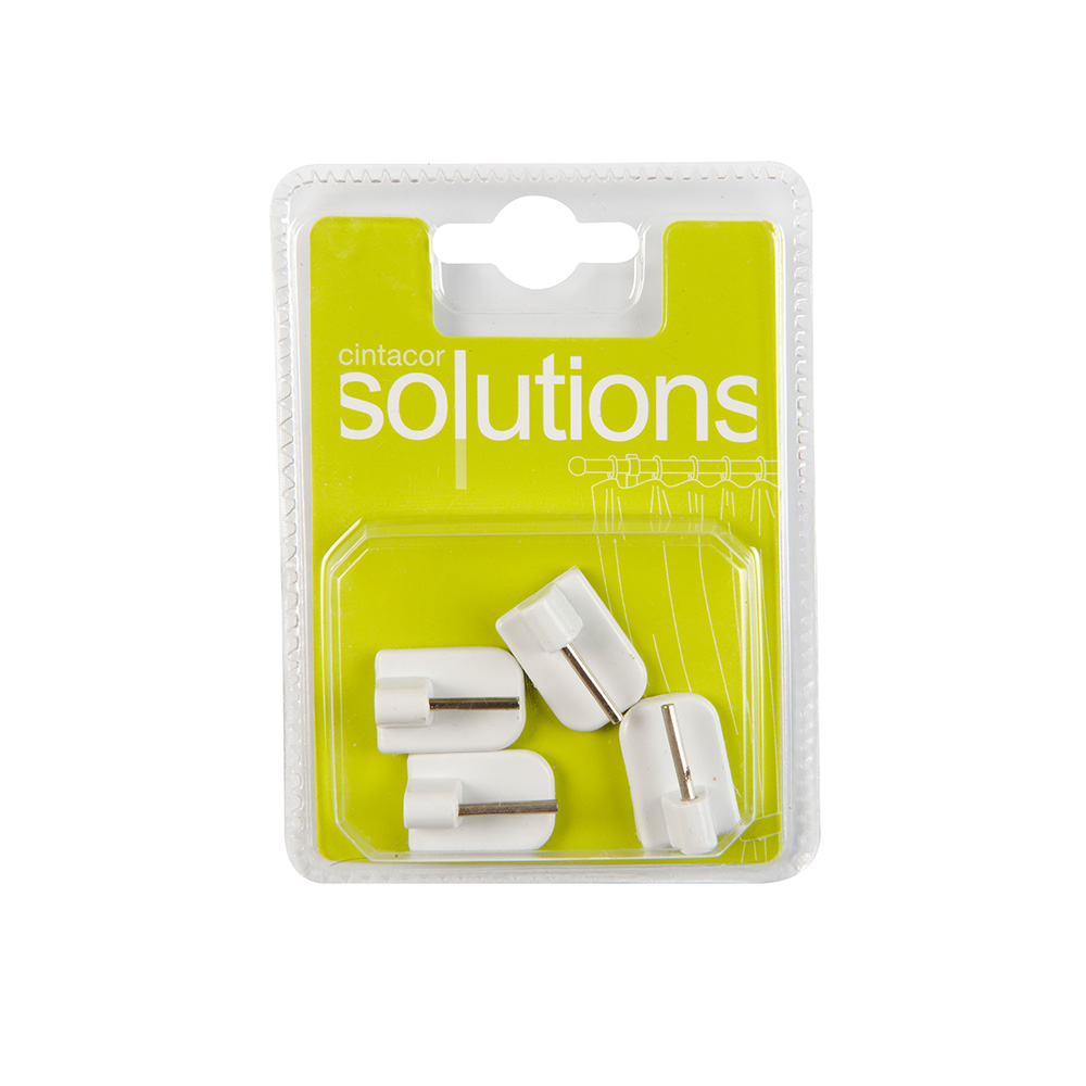 SOPORTE ADHESIVO BLANCO PARA PORTAVISILLO 4 unid. CINTACOR - STORPLANET