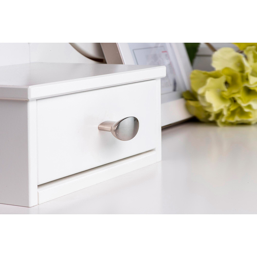 BLISTER CON 4 POMOS METÁLICOS PARA MUEBLE, CON ACABADO NÍQUEL SATINADO MOD. 743 41x19mm REI - Imagen 2