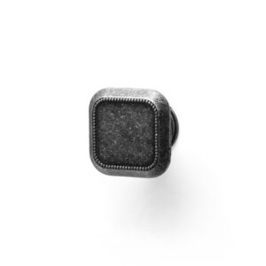 BLISTER CON 4 POMOS METÁLICOS PARA MUEBLE, CON ACABADO PLATA VIEJA MOD. 3120 30x30mm REI