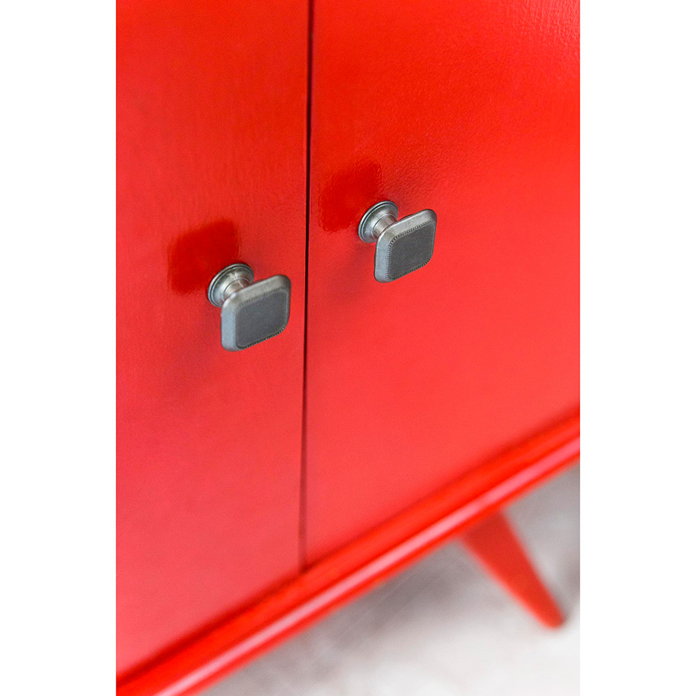 BLISTER CON 4 POMOS METÁLICOS PARA MUEBLE, CON ACABADO PLATA VIEJA MOD. 3120 30x30mm REI - Imagen 5