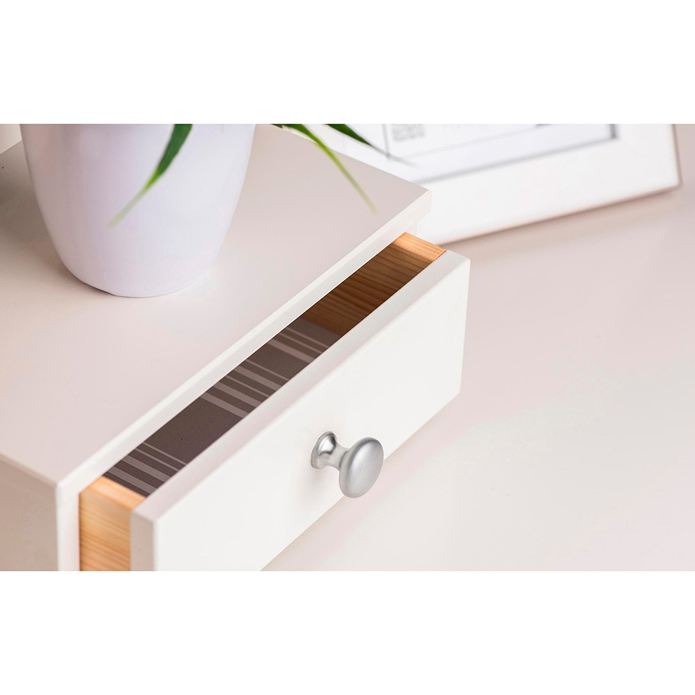 BLISTER CON 4 POMOS REDONDOS PARA MUEBLE FABRICADO EN ZAMAK ACABADO CROMO MATE MOD. 760 Ø25mm REI - Imagen 3