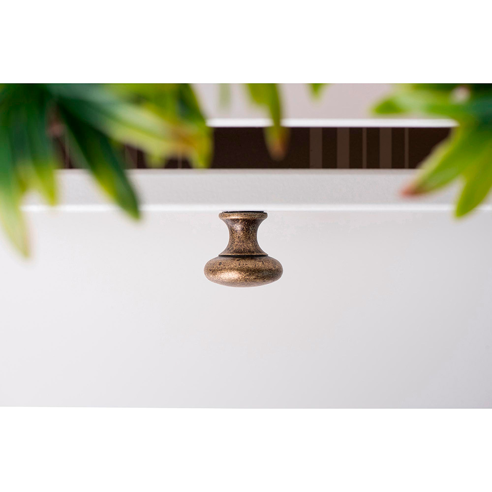 BLISTER CON 4 POMOS REDONDOS PARA MUEBLE FABRICADO EN ZAMAK ACABADO CUERO VIEJO MOD. 760 Ø25mm REI - Imagen 2