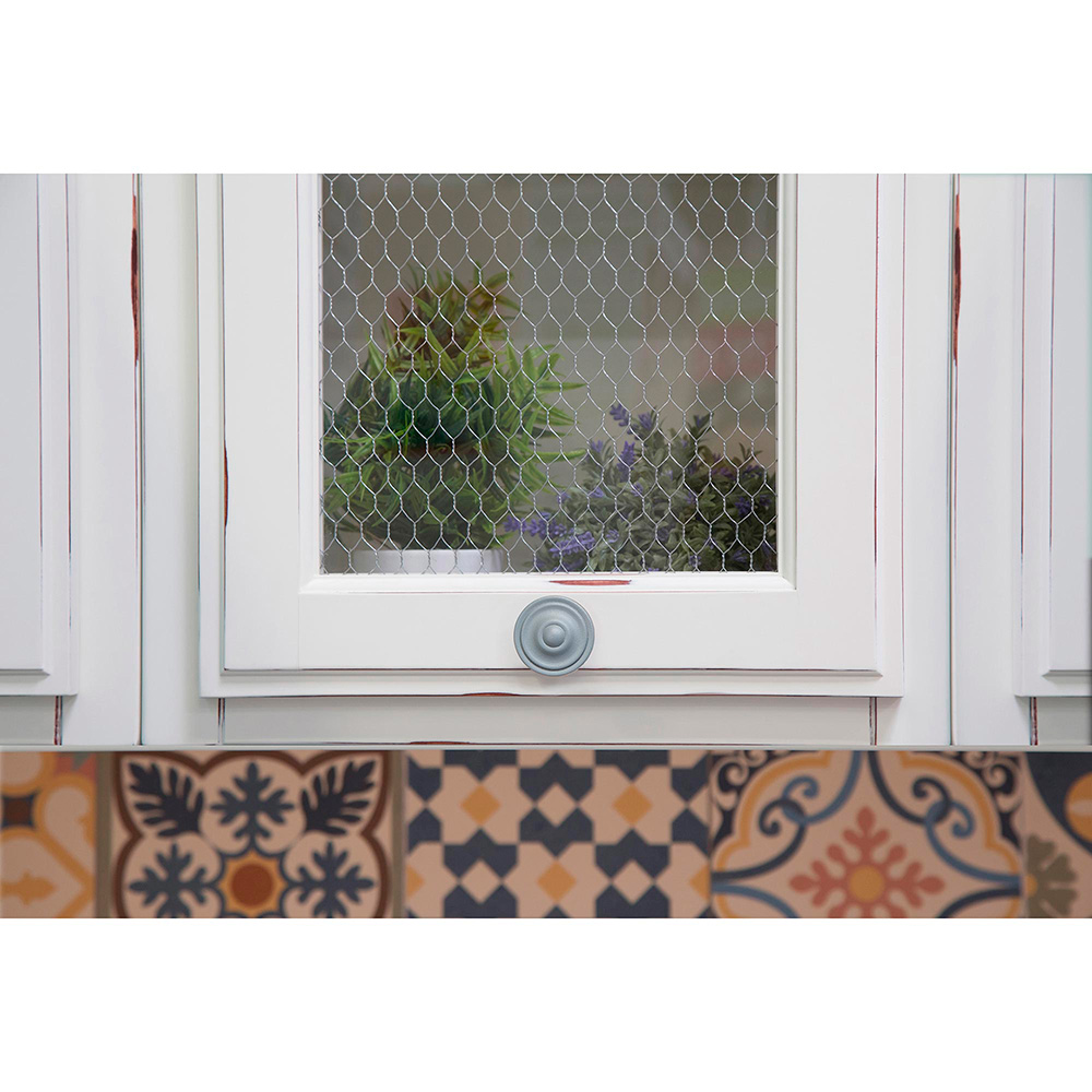 BLISTER CON 4 POMOS REDONDOS PARA MUEBLE FABRICADO EN ZAMAK ACABADO GRIS CENIZA MOD. 3110 Ø35mm REI - Imagen 2