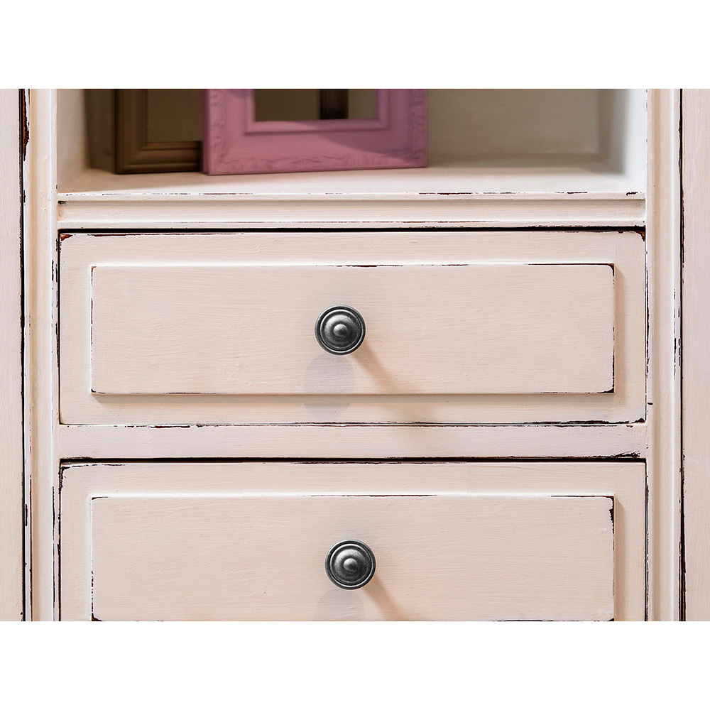 BLISTER CON 4 POMOS REDONDOS PARA MUEBLE FABRICADO EN ZAMAK ACABADO PLATA VIEJA MOD. 3110 Ø35mm REI - Imagen 3