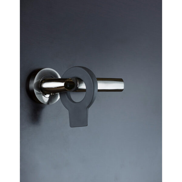 RETENEDOR DE CUÑA PARA PUERTA COLGABLE LOCK MOD. 660 DE PLÁSTICO ANTRACITA. REI - Imagen 3