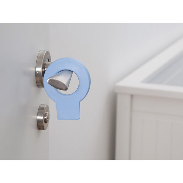 RETENEDOR DE CUÑA PARA PUERTA COLGABLE LOCK MOD.660 DE PLÁSTICO AZUL. REI - Imagen 2