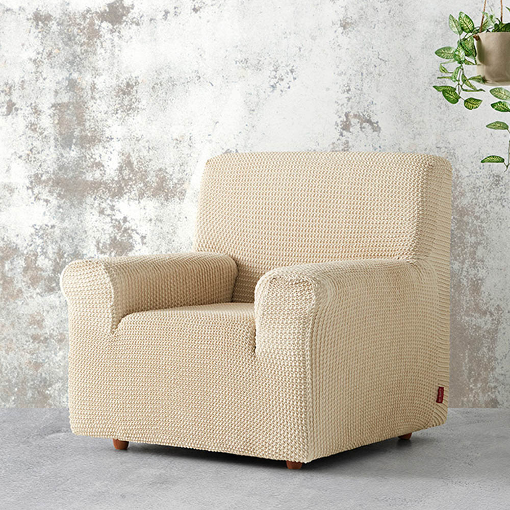 FUNDA BALI MARFIL MULTI-ELÁSTICA PARA SOFA 1 PLAZA BELMARTI