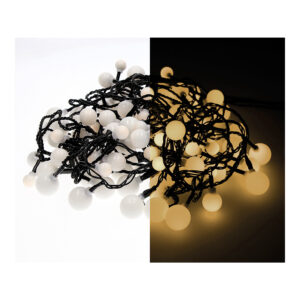 GUIRNALDA "CHERRY" LED LUCES DE TRES MEDIDAS 14m 120 LEDS LUZ CALIDA EXTERIOR