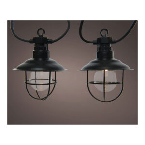 GUIRNALDA FAROLES EXTERIOR 9,5m 10 LEDS IP44 LUZ CALIDA LUMINEO