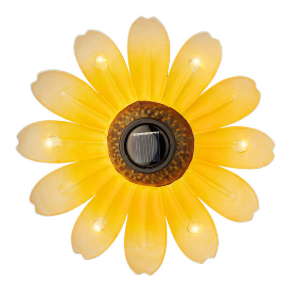 LUZ SOLAR METALICA CON FORMA DE FLOR Ø14x4cm COLORES SURTIDOS - Imagen 3