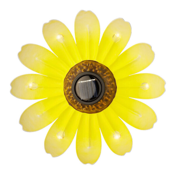LUZ SOLAR METALICA CON FORMA DE FLOR Ø14x4cm COLORES SURTIDOS - Imagen 4