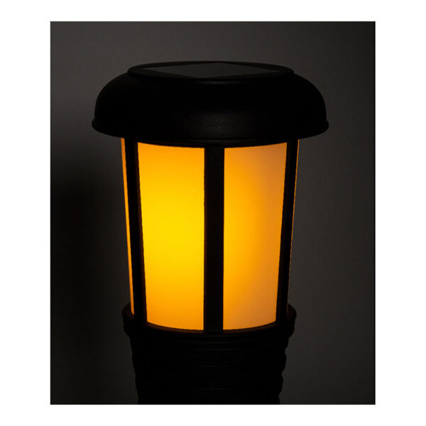 ESTACA SOLAR EFECTO MIMBRE COLOR NEGRO - Imagen 2