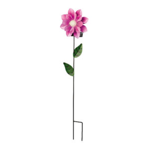 BALIZA SOLAR FORMA DE FLOR COLORES SURTIDOS 11x6x49,5cm LUMINEO