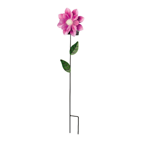 BALIZA SOLAR FORMA DE FLOR COLORES SURTIDOS 11x6x49,5cm LUMINEO