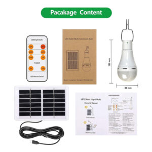 BOMBILLA SOLAR PORTÁTIL RECARGABLE NEW GARDEN