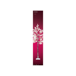 ARBOL MICRO LED FLORES BLANCAS IP44 210cm