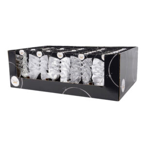 LAZOS DE POLIESTER PLATA PARA DECORACIÓN SURTIDOS