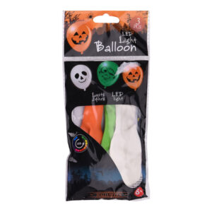 PACK 3 GLOBOS HALLOWEEN CON LED