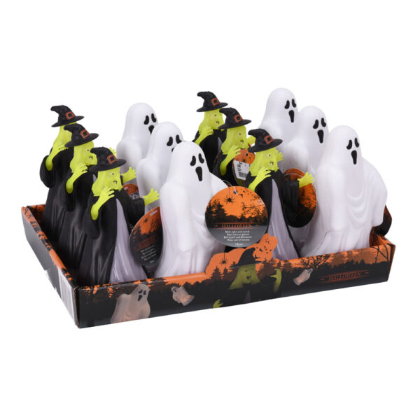LINTERNA HALLOWEEN 14cm CON LED Y SONIDO MODELOS SURTIDOS