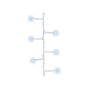 GUIRNALDA LED COMPACT PARPADEANTE EXTERIOR BLANCO FRIO 16m 500 LEDS CABLE BLANCO