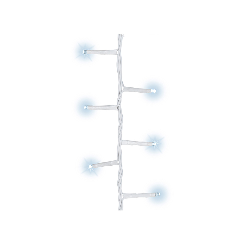 GUIRNALDA LED COMPACT PARPADEANTE EXTERIOR BLANCO FRIO 750 LEDS CABLE BLANCO 21m