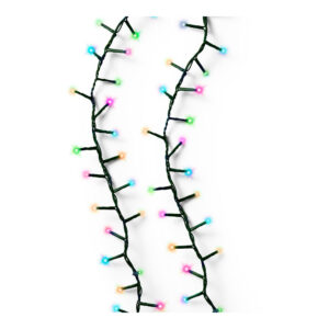 GUIRNALDA LED COMPACT PARPADEANTE MULTICOLOR PASTEL 750 LEDS CABLE VERDE 21m