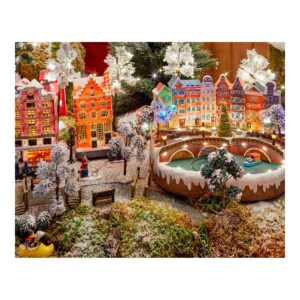 FAROLAS PARA ESCENAS NAVIDEÑAS SET DE 4 Ø2,5x12cm 4 LEDS